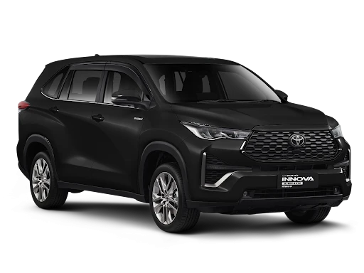 Toyota Innova Zenix hitam 7 seater rental mobil Surabaya include driver dan BBM